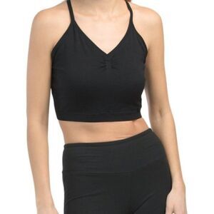 Electric Yoga Black Elle Long Bra Size XS/S NWT